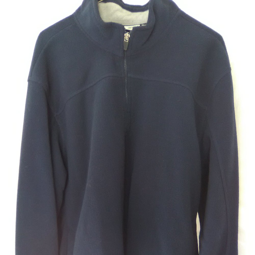 Athletic Works Men's Fleece Quarter Zip Pullover Color Navy Size Large